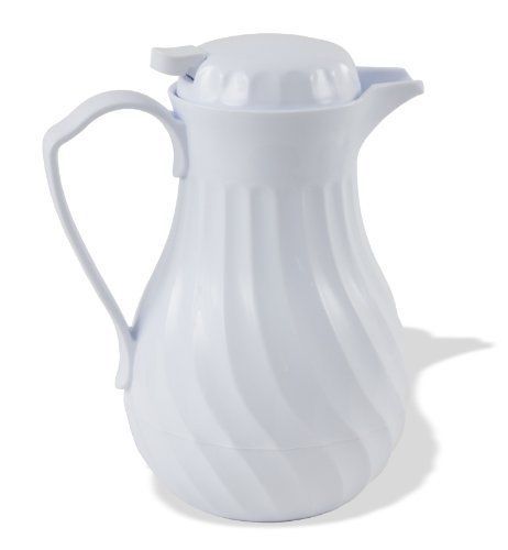 NEW Crestware SC64W Swirl Coffee Carafe  64-Ounce  White