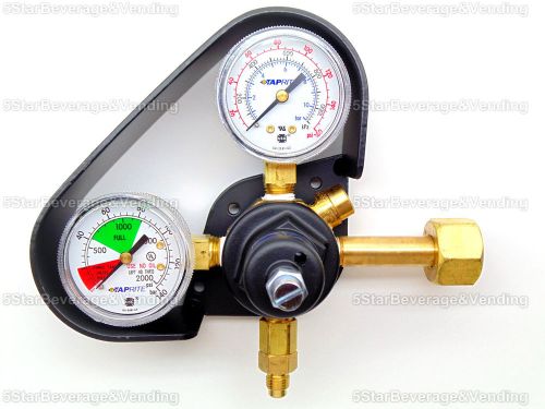 New taprite high pressure dual gauge co2 regulator w/gauge protector,0-160 psi for sale