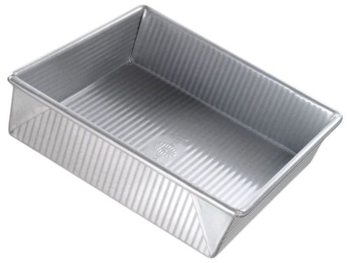 Usa pans 9 in. x 9 in. x 2.25 in. square cake pan, aluminized steel [kitchen] for sale