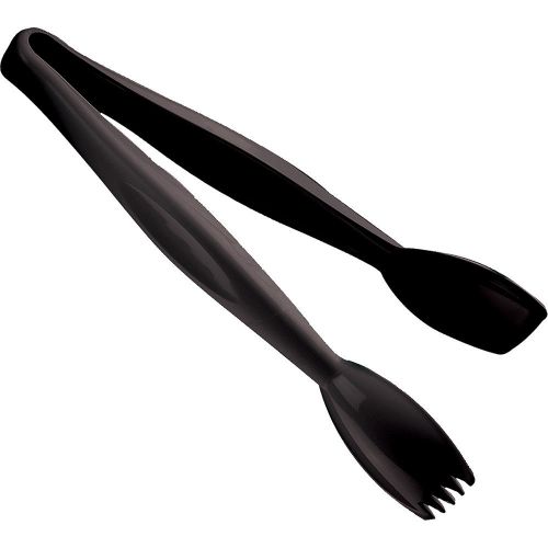 Cambro 9&#034; easy-grasp lugano tongs, 12pk black tgg9-110 for sale