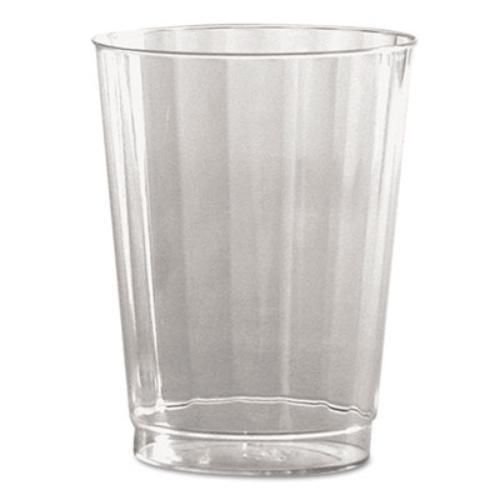 WNA Inc CC10240 Classic Crystal Plastic Tumblers, 10 Oz., Clear, Fluted, Tall,