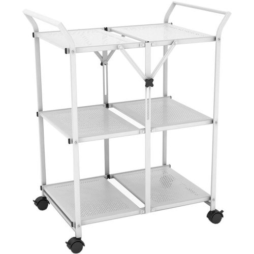 Folding Utility Cart - White