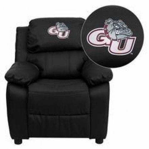 Flash Furniture BT-7985-KID-BK-LEA-40014-EMB-GG Gonzaga University Bulldogs Embr