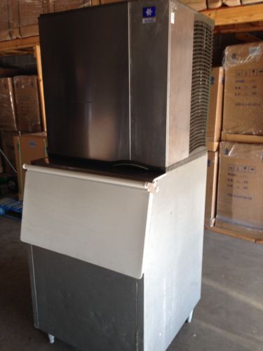 Used manitowoc sy-1004a 1005 lb. cube ice machine w/ new  b-500 lb. capacity bin for sale