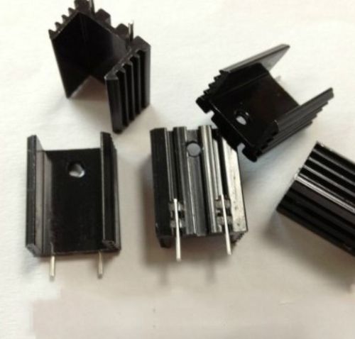 5pcs Aluminum Heatsink Heat Sink YK25 15x10x25mm Black