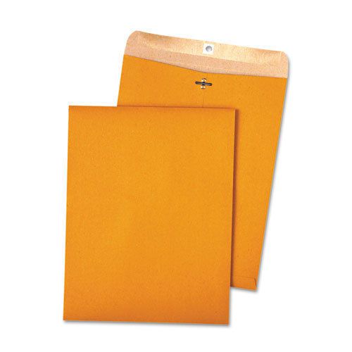 50 BUSINESS ENVELOPES 10x13 24lb Kraft Manila Shipping Catalog Yellow Clasp lot