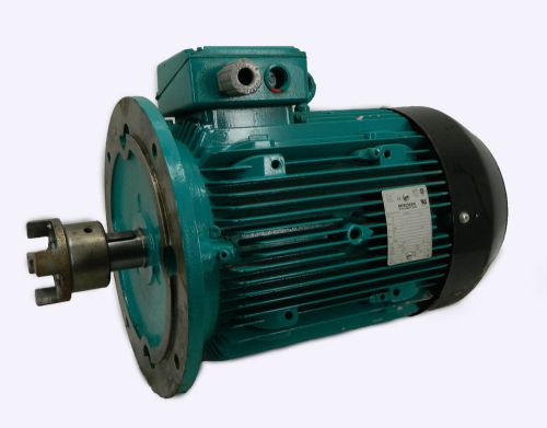 Brook Crompton 10HP Electric Motor 1740 RPM 480Vac 3 Ph TEFC WU-DA132MVX-D Frame