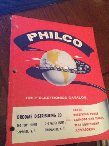 VINTAGE PHILCO PARTS ACCESSORIES TUBES BATTERIES 1957 CATALOG