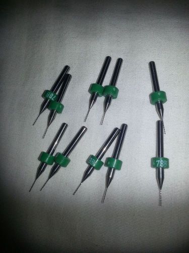 20 (make offer) or 25 (buy it now)  pieces .016&#034;  #78 solid carbide drill bits for sale