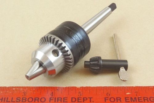 NEW GENUINE MT1 JACOBS 1/2&#034; CAPACITY TAILSTOCK DRILL CHUCK 4 LATHE MORSE TAPER 1