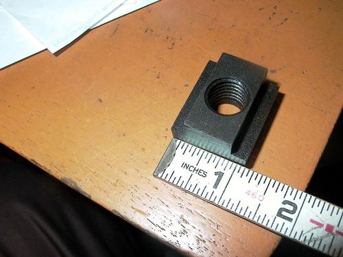 BLACK STEEL 5/8&#034;-11 T P I     T SLOT  NUT 1-1/8&#034; WIDE