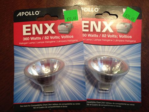 Apollo ENX replacement overhead projector bulbs 360 watt Halogen lamp Pack of 2