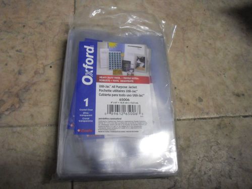 New ! 50PK Oxford Utili-Jacs Heavy-Duty Clear Plastic Envelopes, 4 X 6 Oxf 65006