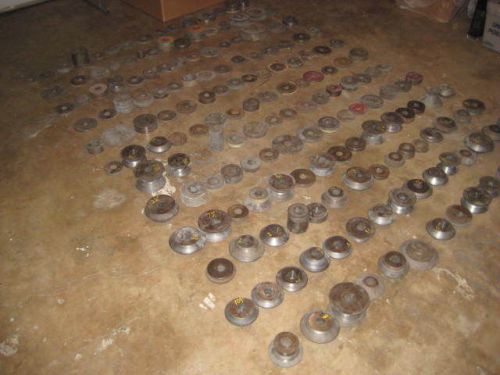 125+ LOT OF STEEL ROLL / ROLLER DIE METAL GROOVE &amp; SHAPING FABRICATION TOOLS