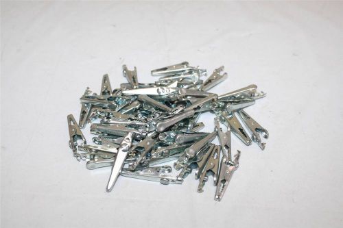 Mueller lot of 50 #70s alligator clips w/ screw steel 5-amp made in usa for sale