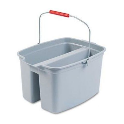 Rubbermaid Commercial - 19 Quart Double Utility Pail 18 X 14 1/2 X 10 Gray Plast