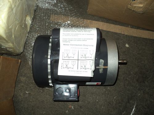 DAYTON 6XJ42 MOTOR , 3/4 HP , 120/240 V , 56C , 1 PH , 1725/1425 RPM , G PURPOSE