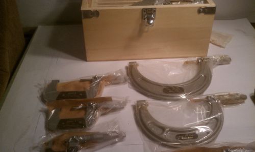 Quality import,  o-6&#034; outside micrometer set. (six pc set) for sale