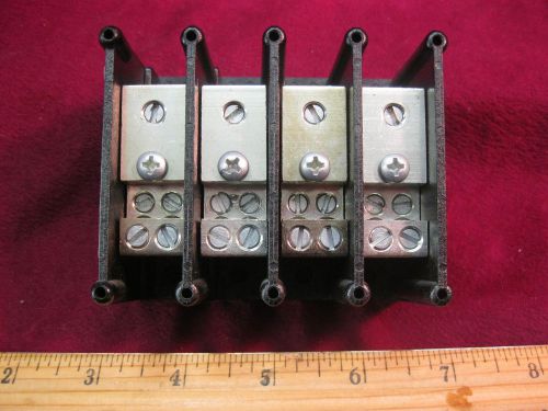 Gould shawmut terminal block 63164 4 pole 600v for sale