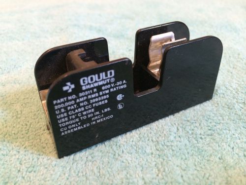 ***NEW*** GOULD SHAWMUT 30311 R 600 VOLT 30 AMP 1-POLE FUSE BLOCK HOLDER