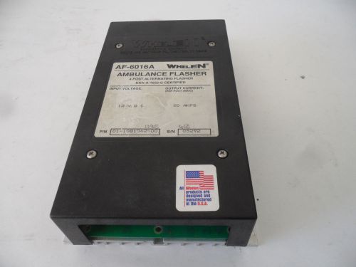 Whelen AF-6016A Halogen Ambulance Flasher Control Unit 12VDC 20A