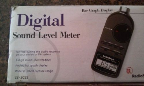 DIGITAL SOUND LEVEL METER 33-2055  RADIOSHACK NR