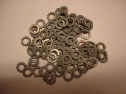 Lot of 100 - 3/8&#034; Galvanized Split Lockwashers