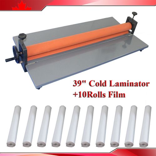 10Kindx36&#034;(1Yard) 10Roll Cold Laminating Vinyl Film+39inch Cold Laminator