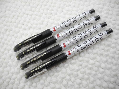 4pcs Uni-Ball Hello Kitty UM-181KT 0.38mm Roller ball Pen Black(Japan)