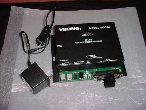 VIKING Model SO-24A Telecom 24-Line Silent Service w/ power supply !