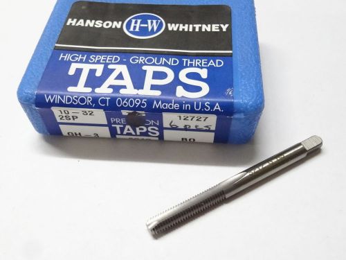 3 new HANSON WHITNEY 10-32 UNF H3 GH-3 2FL Bottoming HSS Spiral Point Taps 12727