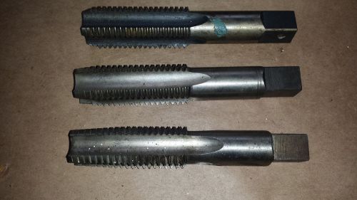 1-8 NC  tap set: Taper, Plug, and Bottom US Ast. brands Brubaker, etc (930-7-4)