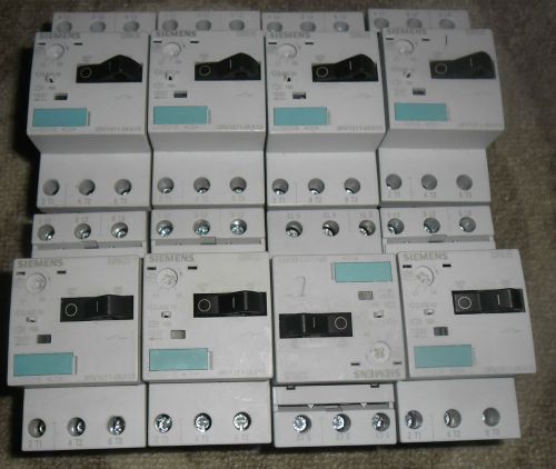 1 Lot Siemens 3RV1011-0KA10 Motor Starter 8 Pieces