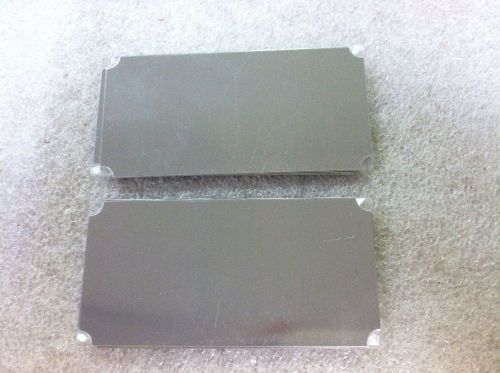 10 SILVER ALUMINUM ENGRAVING MACHINE PLAQUE &amp; TROPHY PLATES  2X4&#034; AWARDS MVP