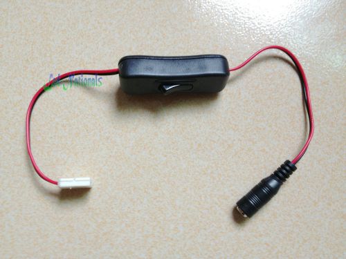 Led strip lightss turn switch connector to adapter dc power supply 3528 pcb 8mm for sale