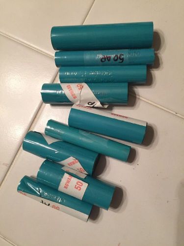 9 rolls Howard Foil for Hot Stamping machine imprint TEAL 50AP Kingsley lot