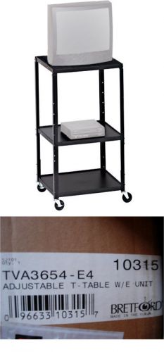 NIB Bretford TV-A3654-E4 Adjustable AV roll around Cart table classroom, U.S.A.