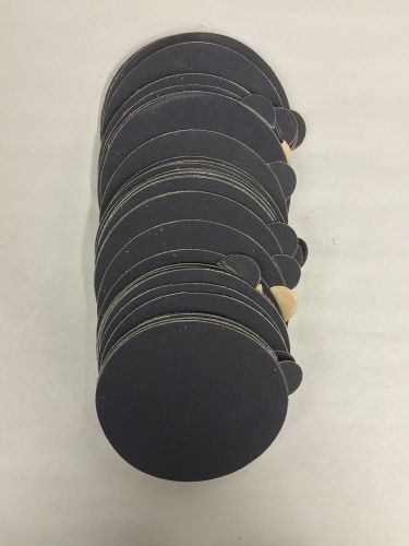 Qty:50 5&#034; silicon carbide 400 grit psa wet dry sanding disc w/tab usa shipping for sale