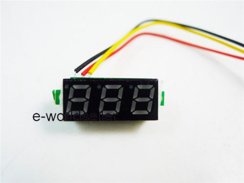 0-100V 3 wire Red LED DC 100V Testor Volt Voltage Pane Meter Voltmeter