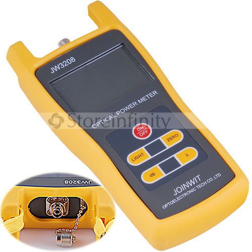 JW3208C Handheld Optical Power Meter Tool Laser Fiber Optic Tester -50 To +26dBm