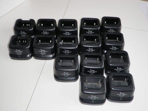 15 ICOM RADIO DESKTOP CHARGERS CRADLES - 2- BC-144N &amp; 2- BC-143 &amp; 11- BC-133