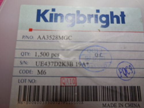 1500 PCS KINGBRIGHT AA3528MGC