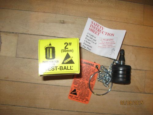 CHERNE 2&#034; Test Ball Plug Part number 270-024 New in box with safety instr. sheet
