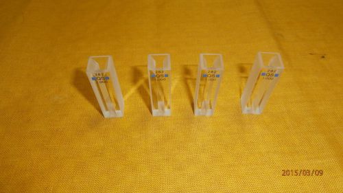 Hellma Quartz Cuvettes 282 QS 1.000 set of 4 Original Box