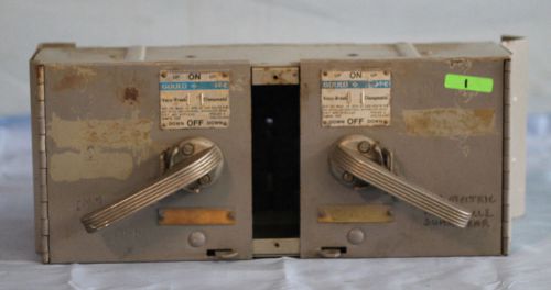 Gould 100a 240v Vacu Break Clampmatic twin panelboard switch #V7E3233 FREE SHIP