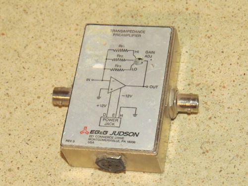 EG&amp;G JUDSON TRANSIMPEDANCE PREAMPLIFIER (JU5)