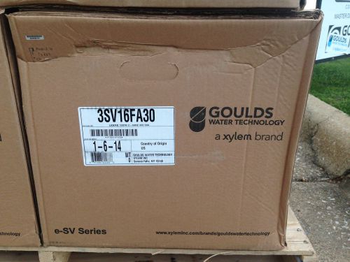 GOULDS 3SV16FA30 16 STG ESV SS VERTICAL WATER PUMP LIQUID END GRUNDFOS CR3 CR 3