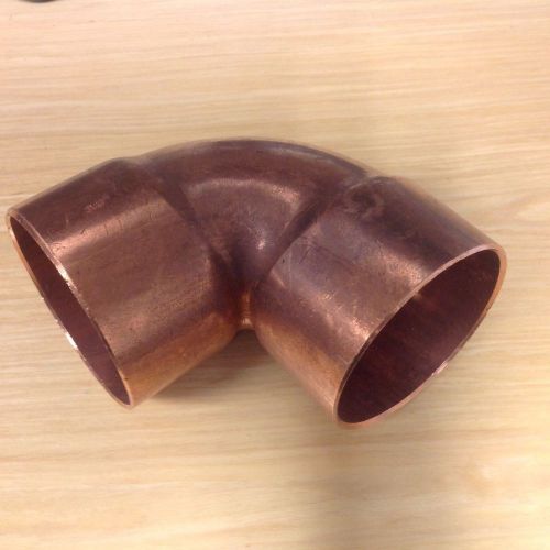 2pc. 4&#034; Copper Fitting 90 Degree Sweat Elbow CxC WROT Elkhart (EPC)