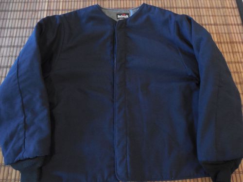 Bulwark Extreme 100% Nomex Aramid Shirt Coat Blue Size L Quilted Lining EUC