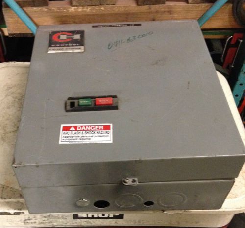 Cutler hammer a-c full voltage magnetic starter + control transformer 3 pole for sale